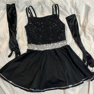 Black dance costume.